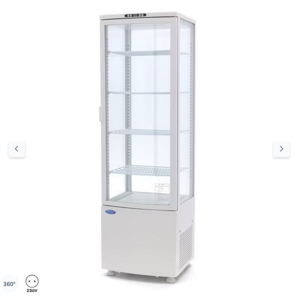  Ψυγείο βιτρίνας 52cm - 235L - Λευκό